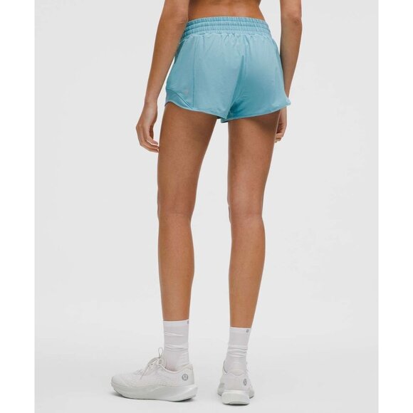 Lululemon Hotty Hot High-Rise 2.5" Lined Shorts Womens Sizes 10-14 Washed Blue - Picture 3 of 3